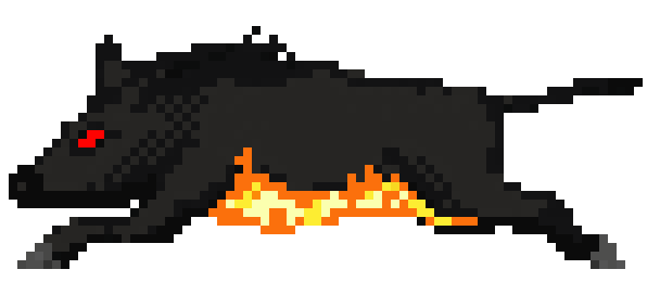 lava crust flame boar