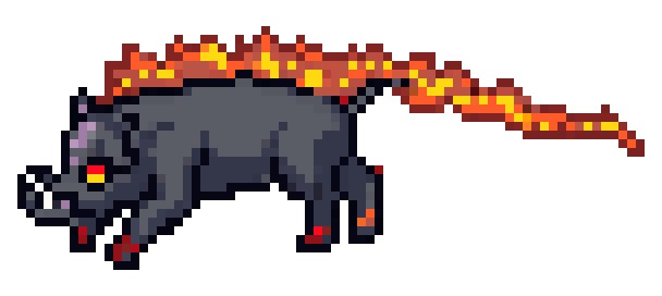 leap peel flame boar